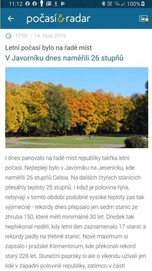 Počasí & Radar