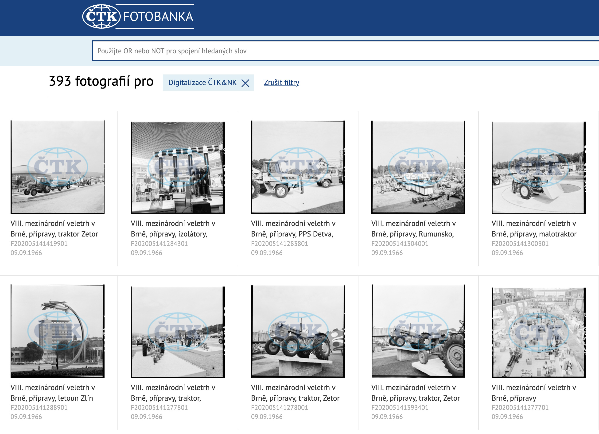 Národní knihovna zdigitalizovala první stovky fotografií ČTK