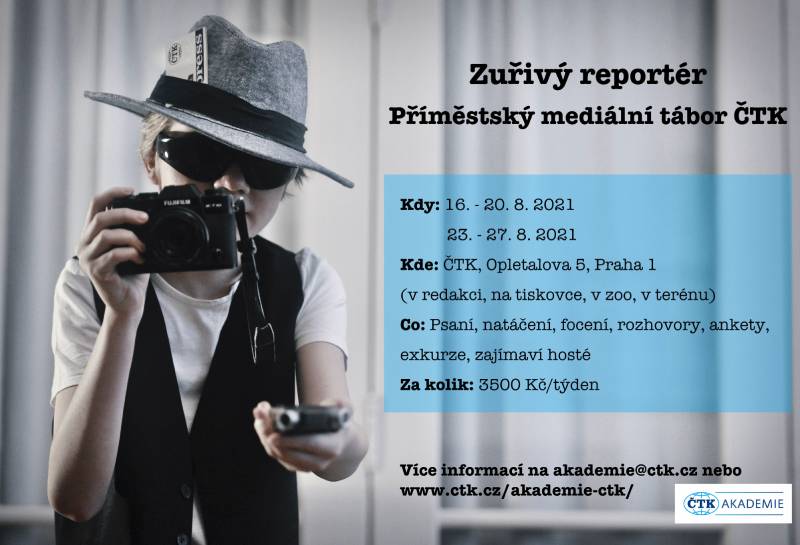 Na mediálním táboře ČTK si děti vyzkouší práci novináře
