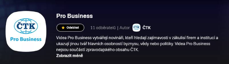 ČTK má dva pořady na internetové televizi Stream.cz