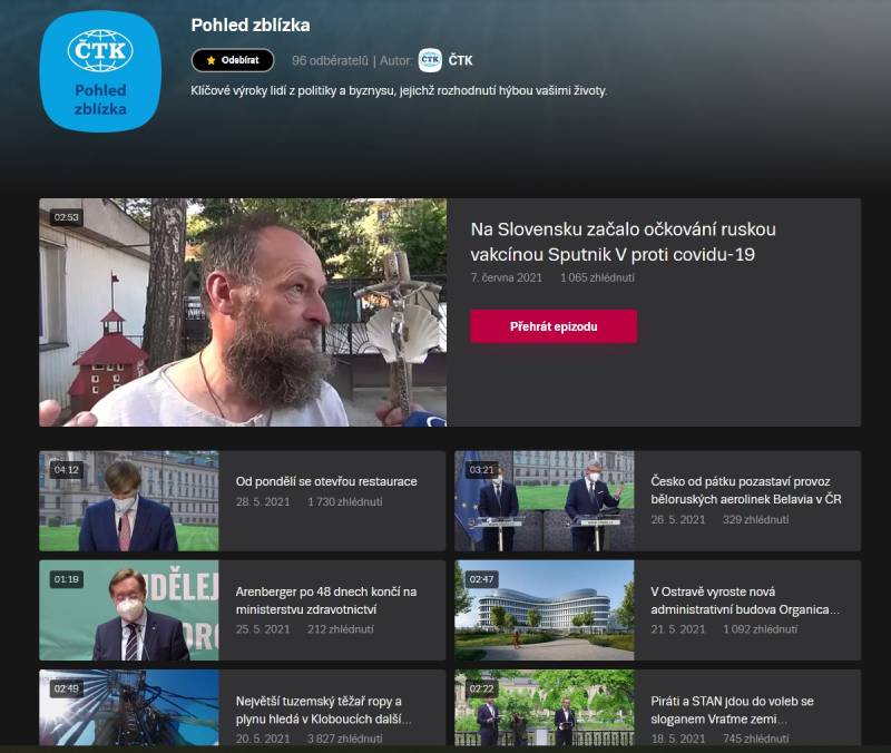 ČTK má dva pořady na internetové televizi Stream.cz